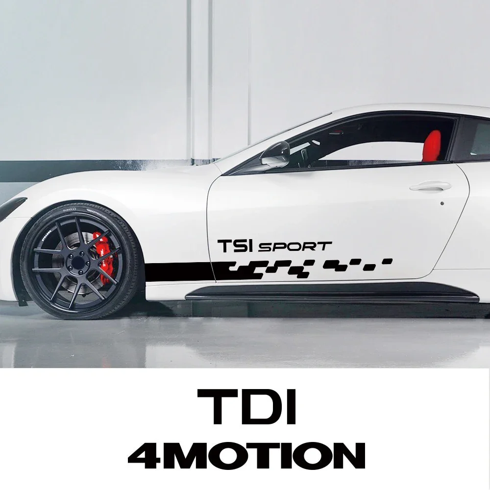 

2 шт., боковые автомобильные аксессуары для VW Volkswagen TSI TDI 4Motion Jetta Tiguan Touareg Beetle Arteon