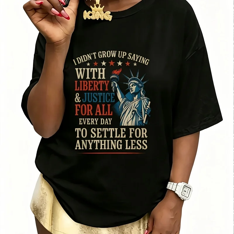 Screenshot_2026-01-28_103431_930 Women's 100% Cotton T-Shirt Short Sleeve Top Casual Round Neck Fun Print Tee S-5Xl