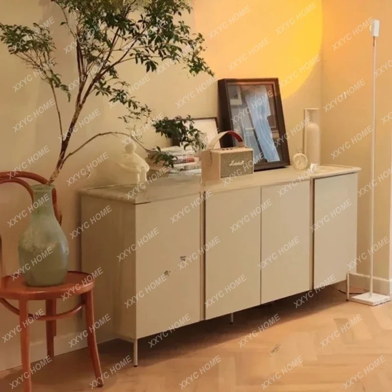

Solid wood storage side cabinet modern simple wine cabinet Living room lockerTJ