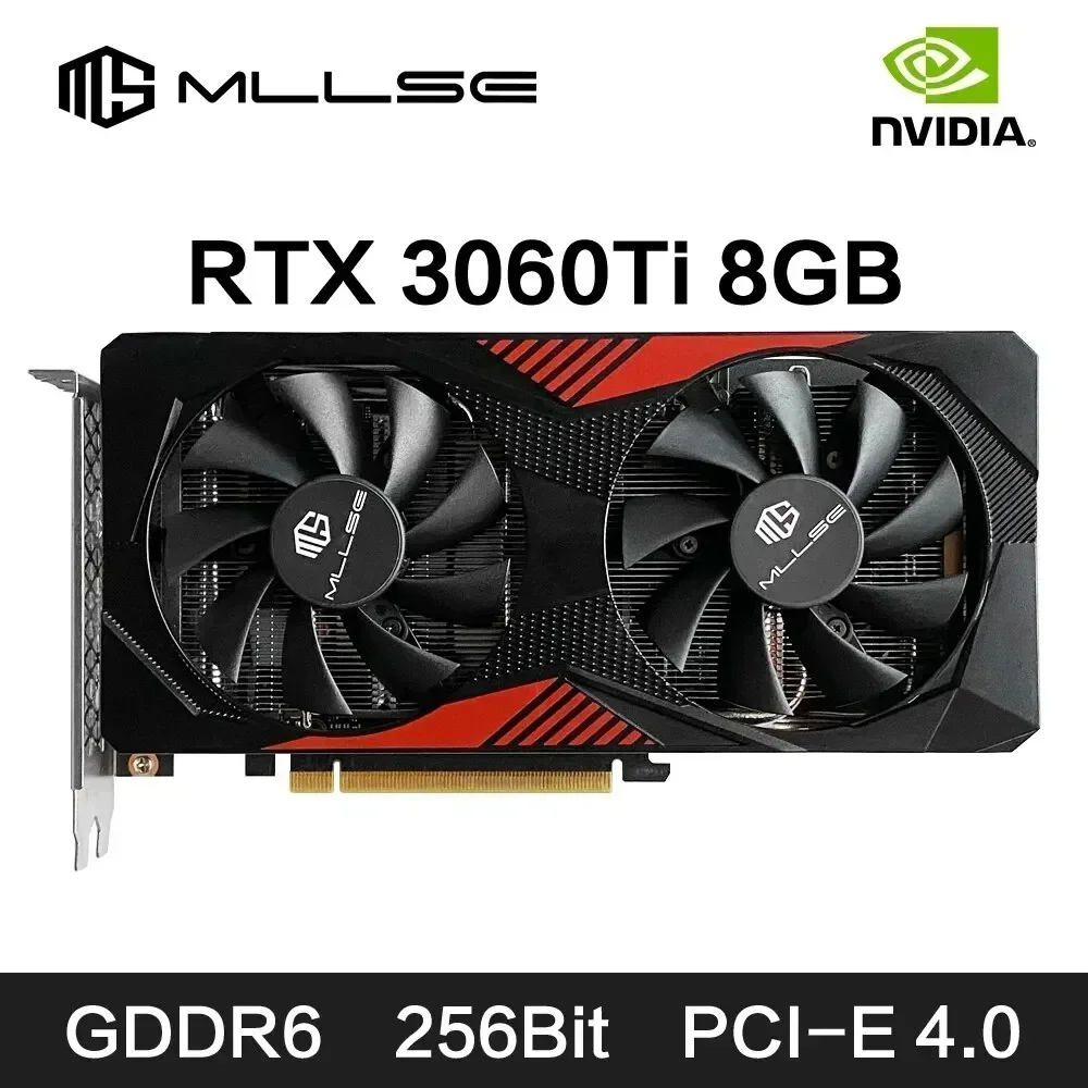 MLLSE RTX 3060Ti 8GB Graphics Card GDDR6 256Bit PCI Express 4.0 ×16 8Pin NVIDIA GPU Rtx 3060Ti Gaming Video Card Placa De Video