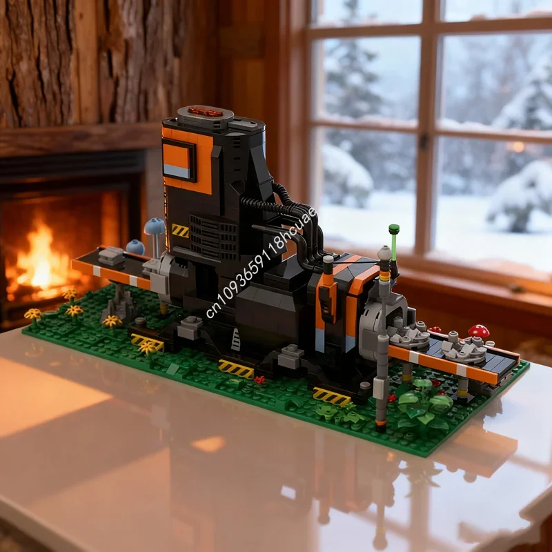 

1243pcs MOC Satisfactory Smelter Factoryed Model Building Blocks Christmas Gifts Creative Idea Education Kids Toys Birthday