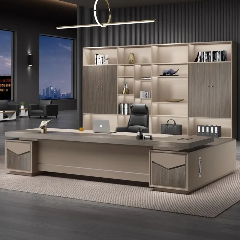 Supervisor Modern Office Table with Steel Frame Good Quality Office Director Table Design Office Desk and Chair Set