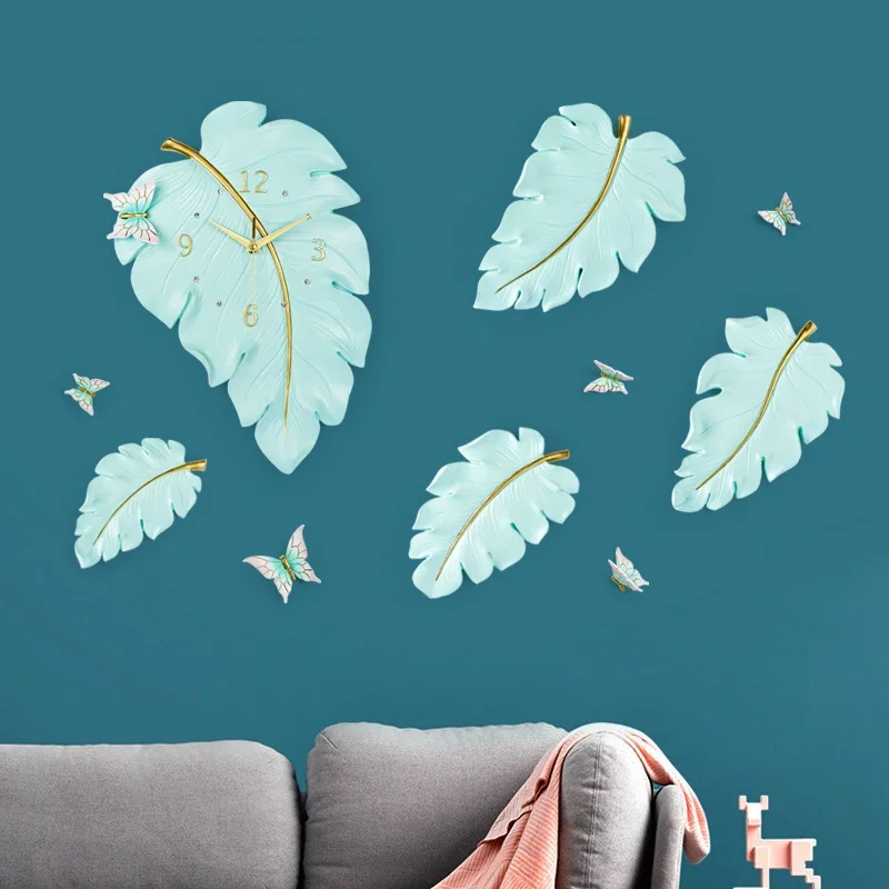 

Silent Creative Wall Clocks Aesthetic Design Nordic Living Room Cute Modern Wall Watch Chinese Style Horloge Murale Home Decor