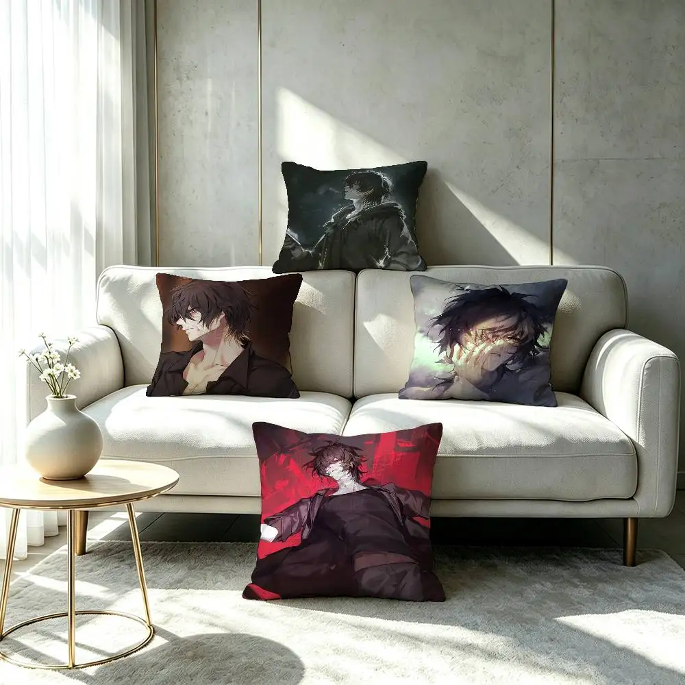 Slow Damage Insane anime Pillow cover Soft Microfiber Pillowcase Home Sofa Decor Surprise Decorative printed.