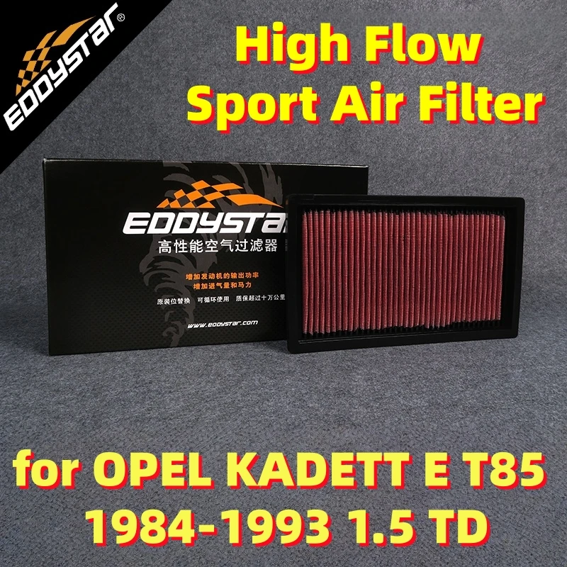 

Спортивный воздушный фильтр с высоким расходом для OPEL KADETT E T85 1984-1993 1,5 TD, моющиеся гоночные впускные фильтры
