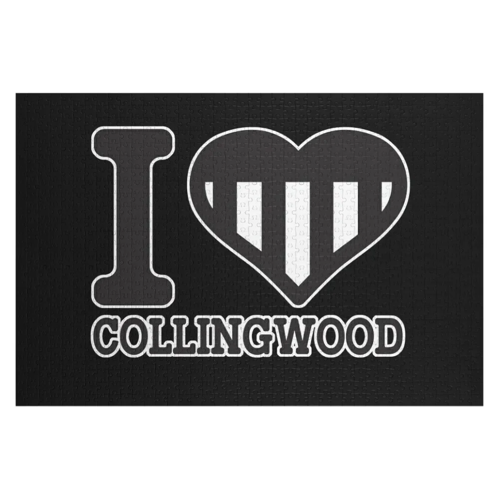 

“I love Collingwood” Apparels, Merchandise, T Shirts, Leggings, Skirt, Mask, Apron, Eco Bag Jigsaw Puzzle Picture Puzzle