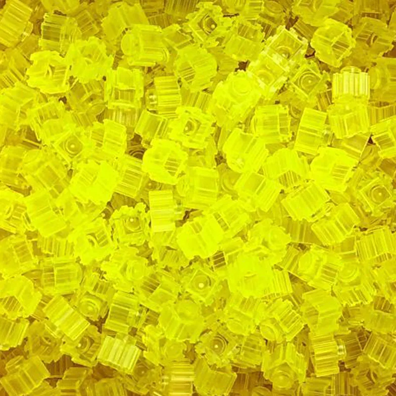 250pcs 8*8mm Transparent Color Pixel Art Puzzle Micro Building Blocks DIY 3D Small Brick For Children\'s Toy Educational Kids