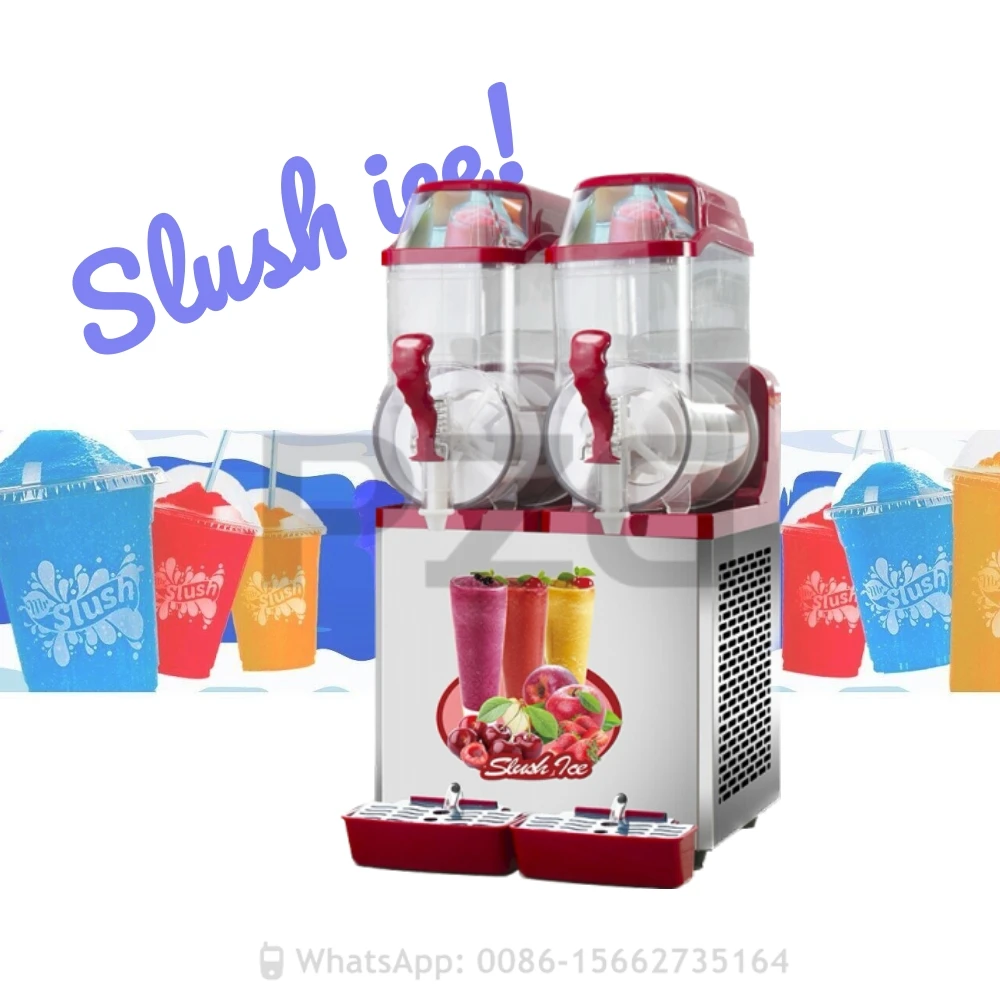 Commercial Frozen Drink Slush Slushy Making Machine Smoothie Maker Electric Snow Melting Machine