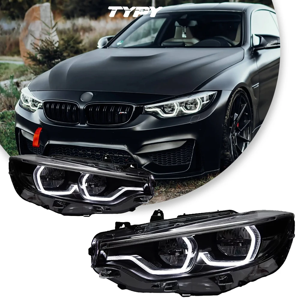

Фара TYPY для BMW F32 F36 M4 F82 Светодиодная фара 2013-2019 Фара 425I DRL Указатель поворота Дальнего света Объектив проектора Angel Eye