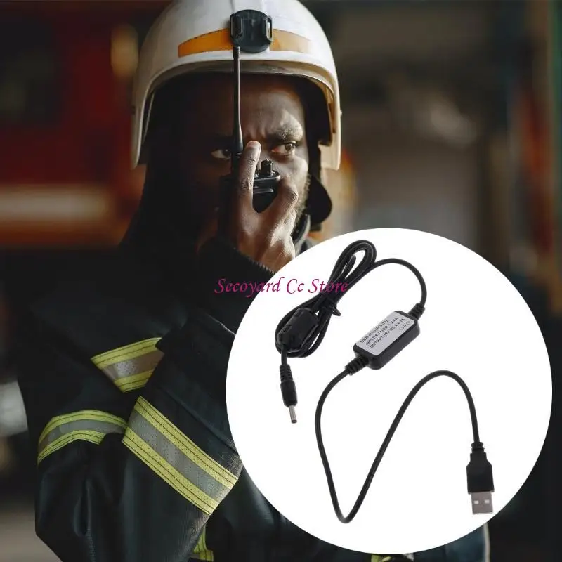 N3UC Industrial-grade PG-3J Walkie-Talkie Charging Cable ABS & Metal Used for TH-D7E