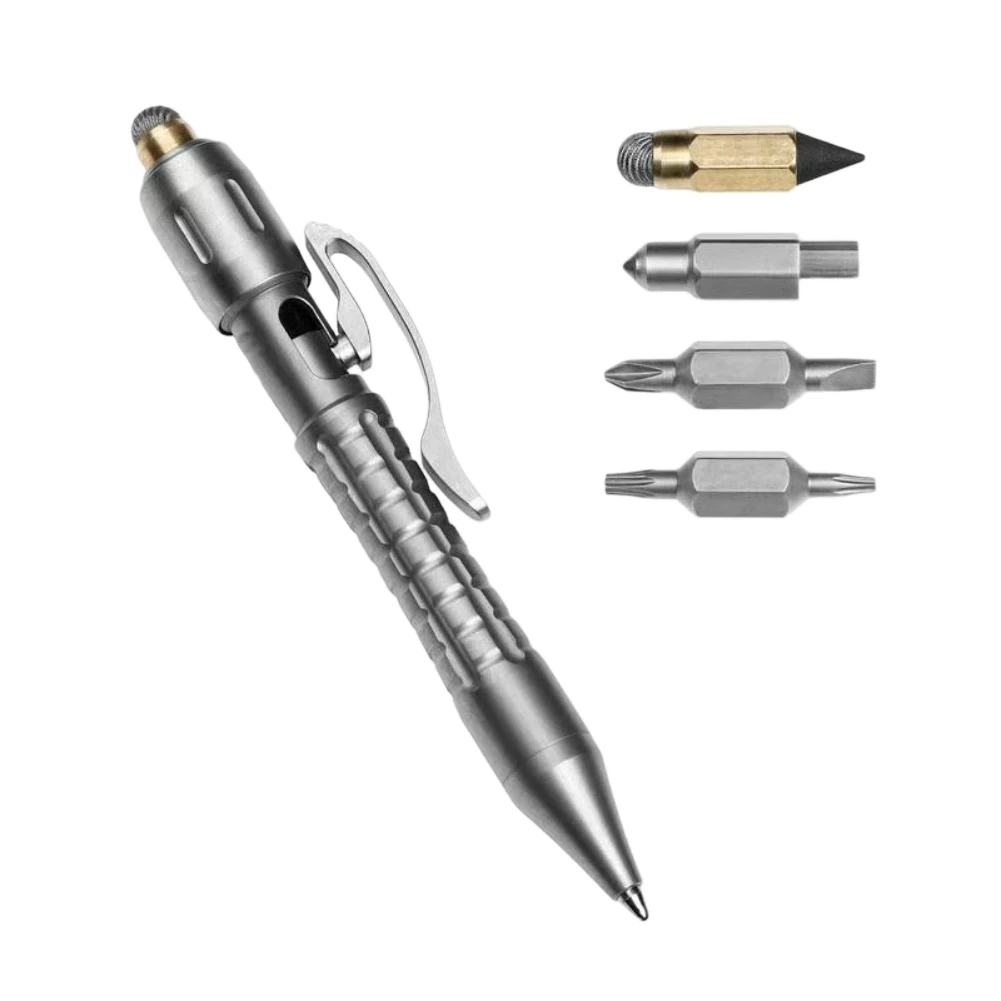 

Ручка-стилус Bolt Action Pen из титана, для EDC, кемпинга и офиса, с ЧПУ, сменный картридж, многоразовая, с наконечником для сенсорных экранов