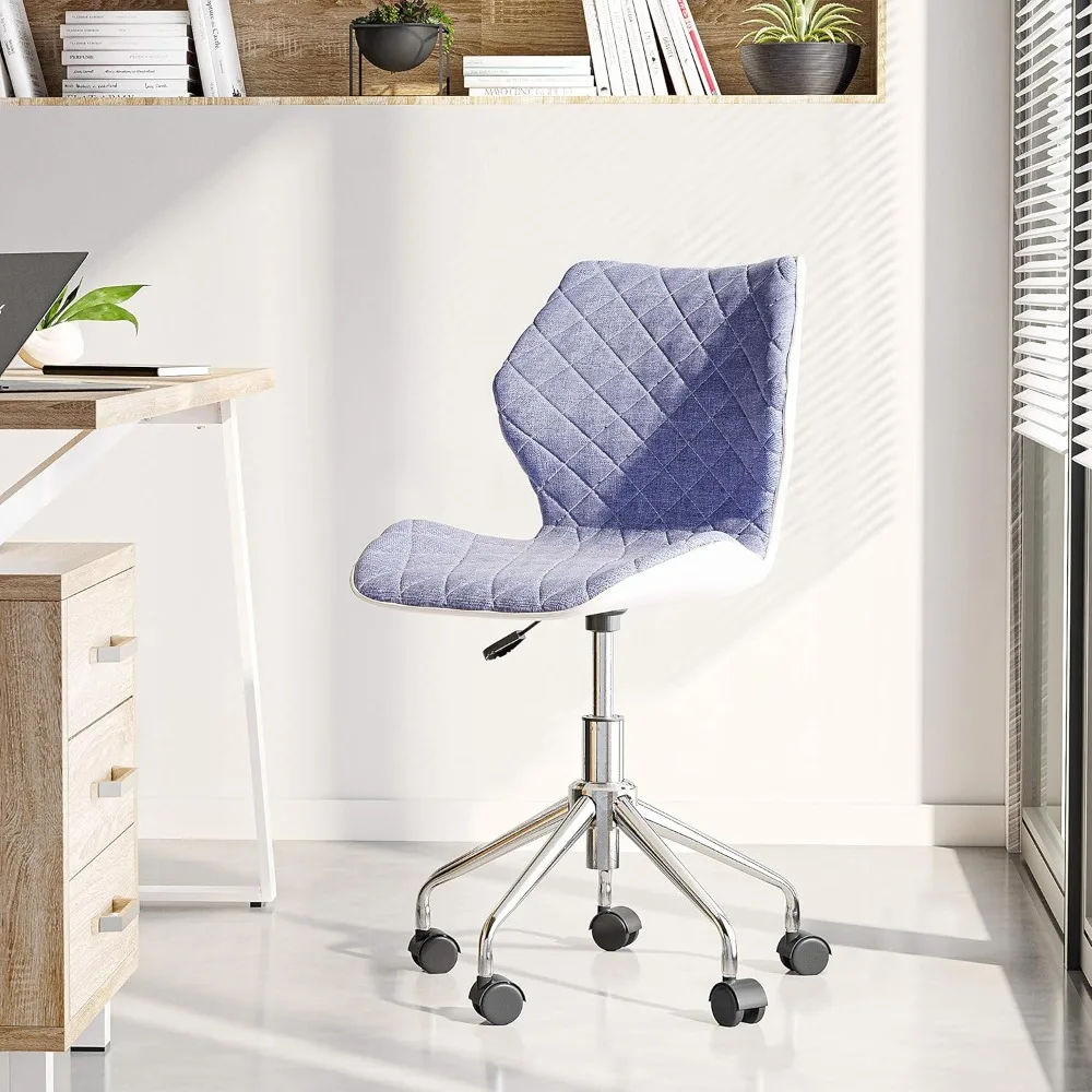 

Modern Height Adjustable Office Task Chair, Blue