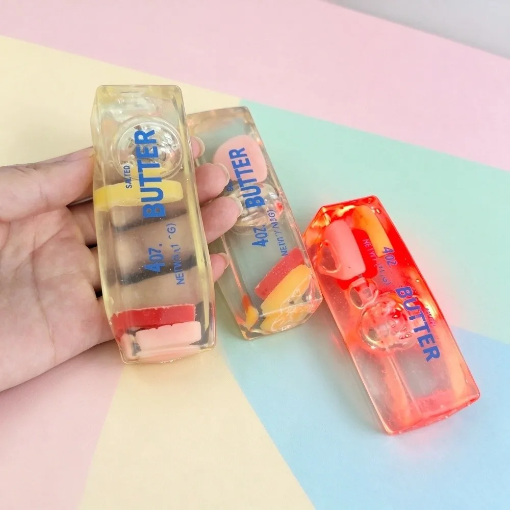 Funny Soft Butter Stick Squeeze Toy Slow Rebound Slow Rising Butter Stick Squishy Toy Lights Up Super Soft Fidget Toy Adults