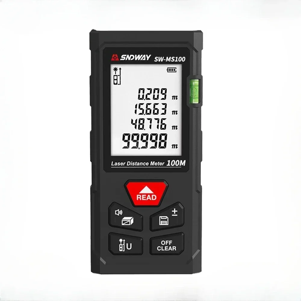 Hot Sell Promotion  SNDWAY Laser Distance Meter SW 50M 70M 100M Range Finder Digital Laser Tape Measure Professional Trena Laser