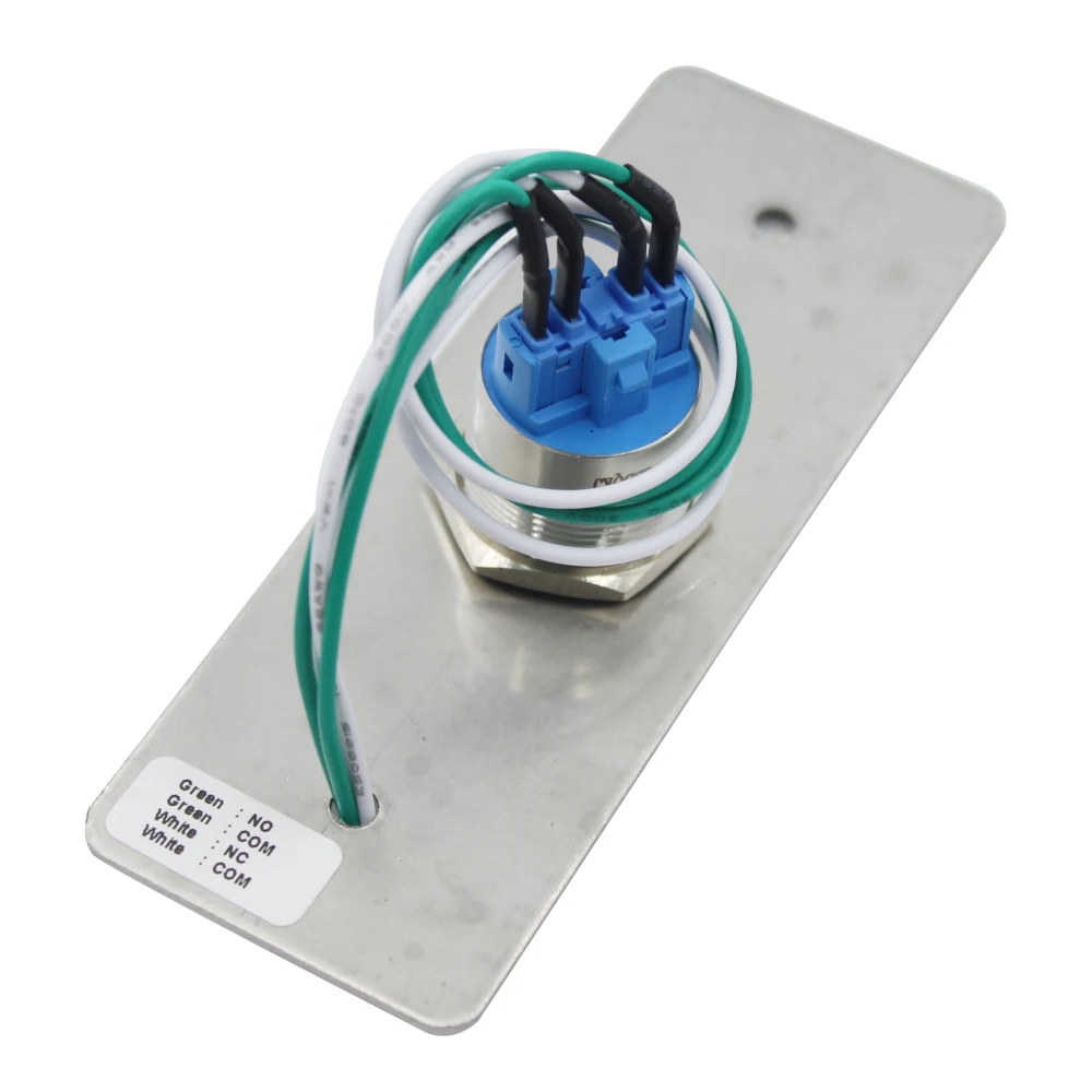 Waterproof switch Door Exit Button Release Push Switch Stainless Steel Alloy with for Access Control Lock System