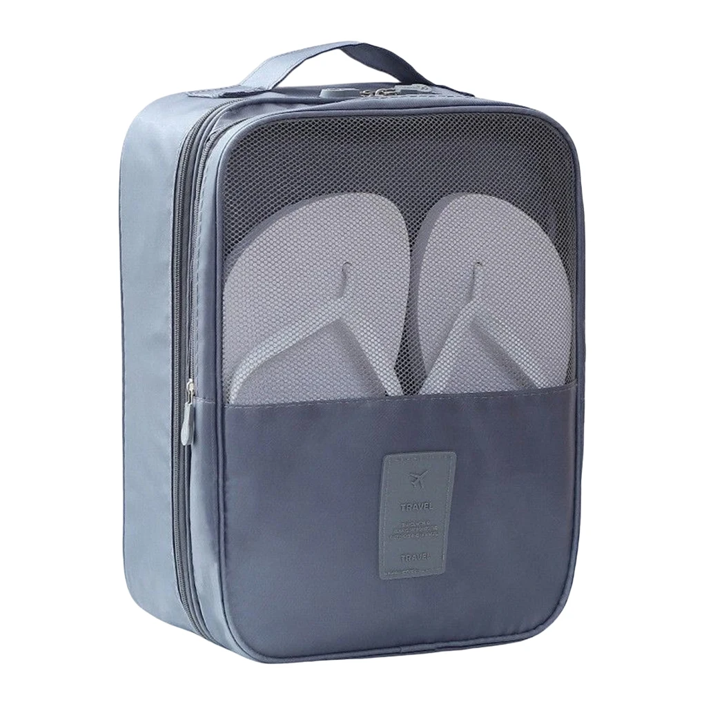 Shoes Storage Bag Slippers Dustproof Zipper Oxford Cloth Organizer