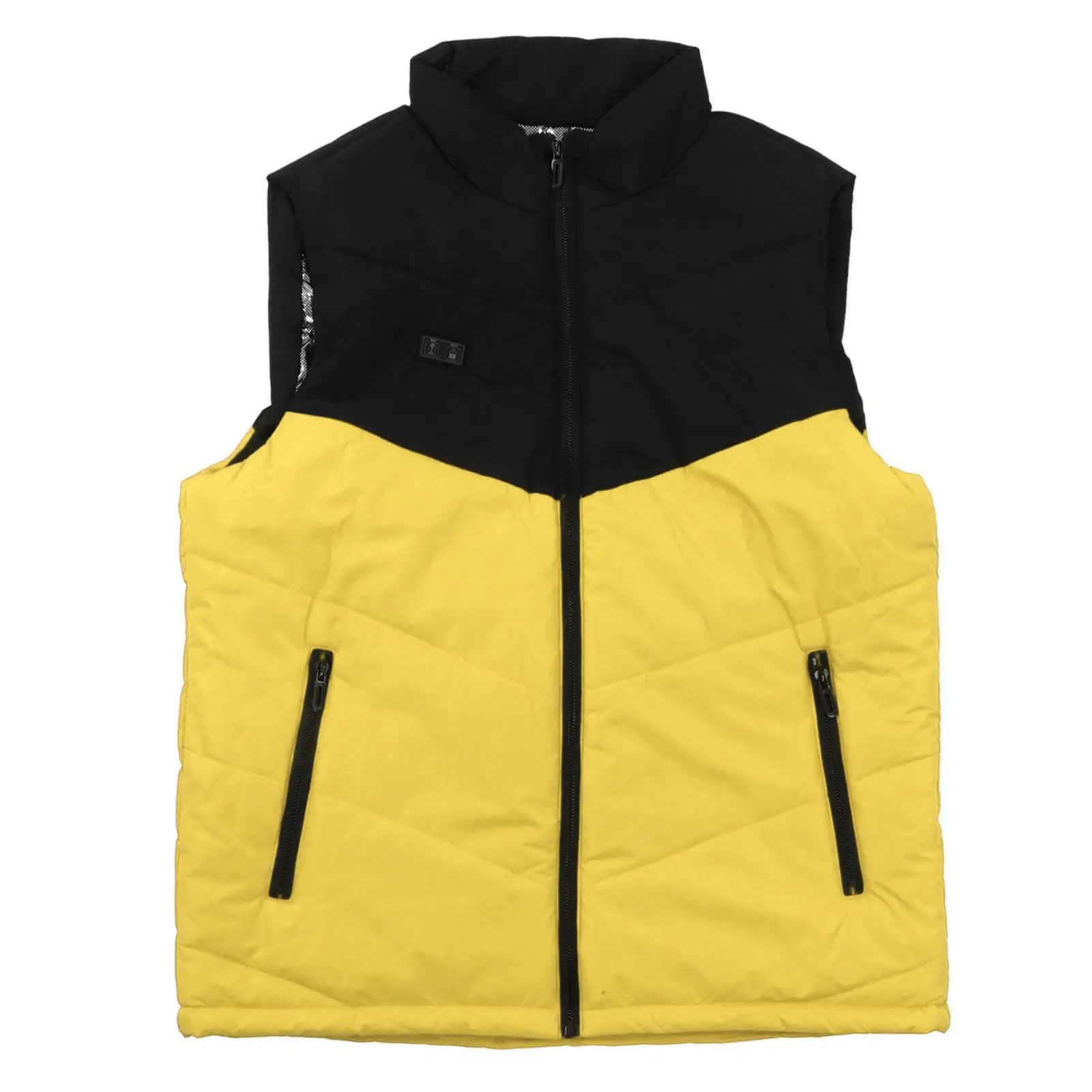 

Heated Vest USB Dual Control Color Block Electric Heating Jacket Warm Wearable Coat