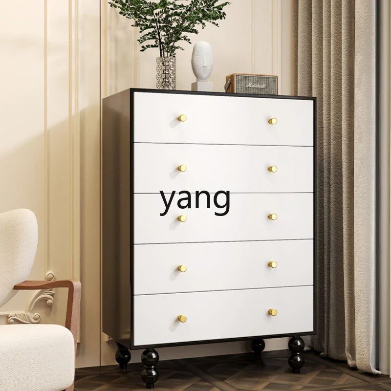 

LXL Chinese Style Solid Wood Chest of Drawers Living Room Entrance Entrance Decoration Bedroom Storage against the Wall