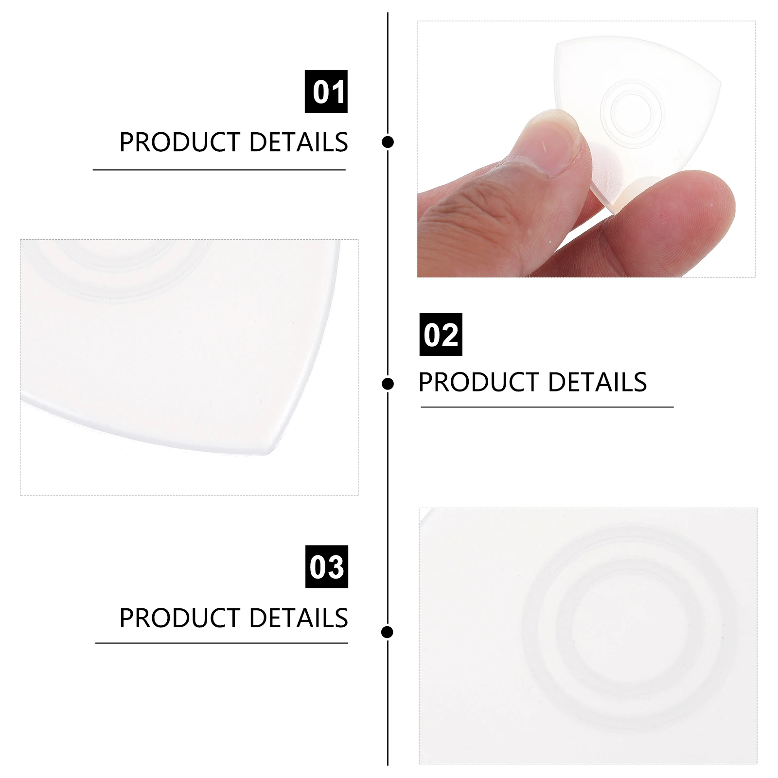 

12 Pcs Rabbit Anti-slip Pad Miss Electric Guitar Picks Nylon Ukulele Accessories