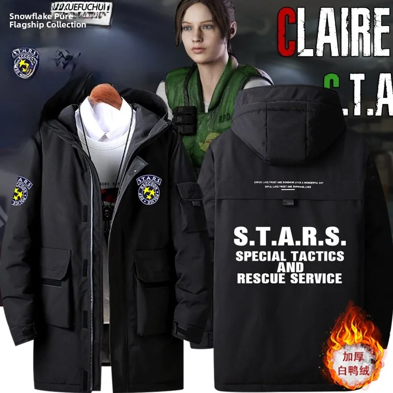 

Biohazard Crisis STARS Special Tactical Rescue T Cosplay down Jaet ex New Sle Polyester Fiber Warm Thiened Coat