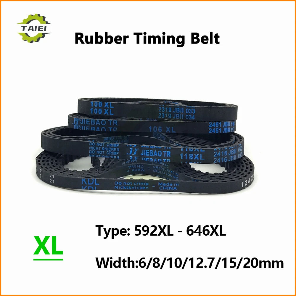 

XL Synchronous Belt 592XL 600XL 604XL 608XL 610XL 612XL 616XL 620XL 624XL 626XL 630XL 636XL 638XL 646XL Width 6-20mm Drive Belt
