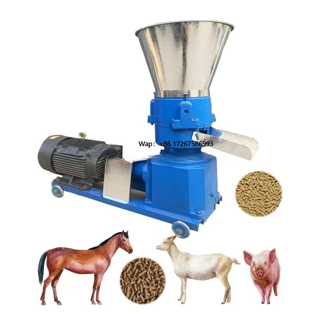 

Промышленный гранулятор кормов 220В/380В с малым подающим лотком для животных