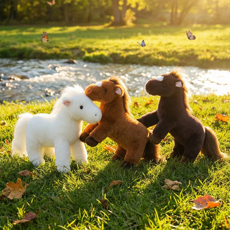 

Плюшевая игрушка «Китайский зодиакальный конь» 35-42 см, реалистичная, милая мягкая игрушка-пони, кукла для дивана, высококачественный декор для дома, классический подарок для детей