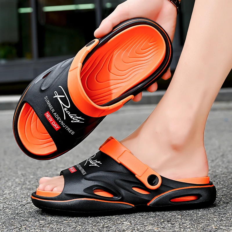 

2024 New Men Slippers Summer EVA Soft-soled Platform Slides Sandals Indoor Outdoor Walking Beach Shoes Flip Flops Mens Shoes