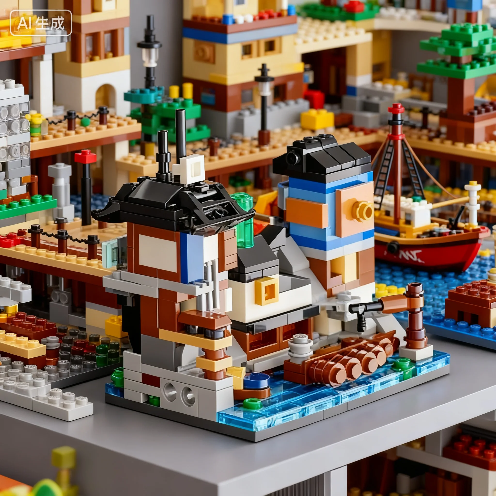 ليغو فانتوم نينجا سلسلة 40704 40706 ميني نينجا بيير للأولاد والبنات لعبة بناء الألغاز هدية #4