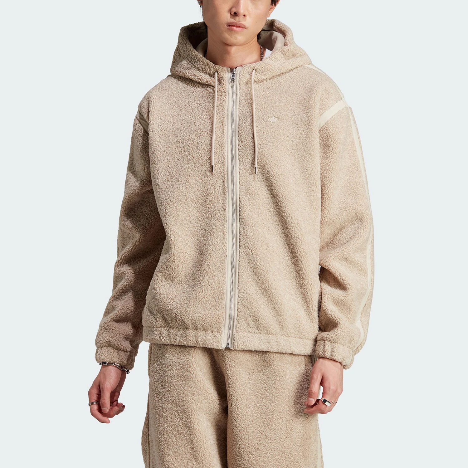 

Adidas genuine clover men's casual loose hooded jacket IM4441