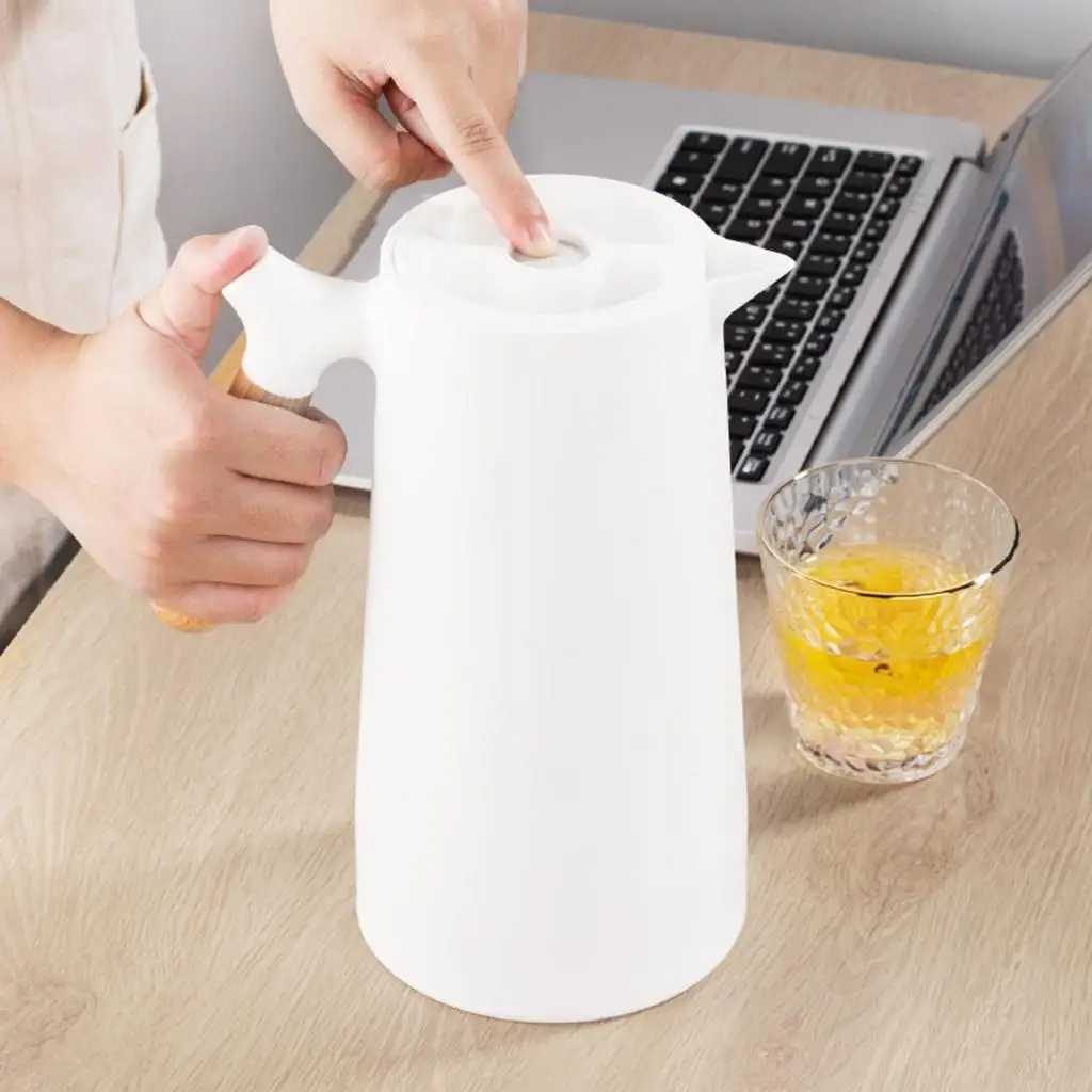 

Double Walled Insulated Vacuum Flask Glass Liner for Coffee and Teas 1000ML