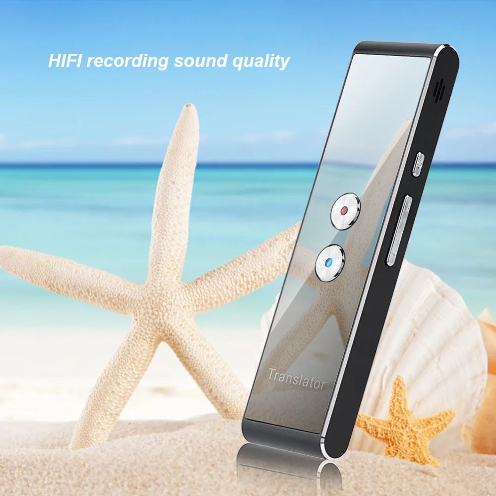 B68C T8 Voice Translator 40 Languages Multi Languages Instant Translate Mini Wireless 2 Way Real Time Translator Bluetooth