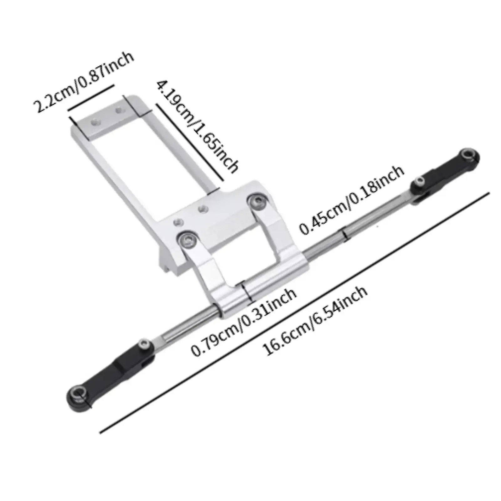 Wspornik serwa Pręt hydrauliczny 1/10 Montaż Ipgrade Aluminiowy element CNC DIY