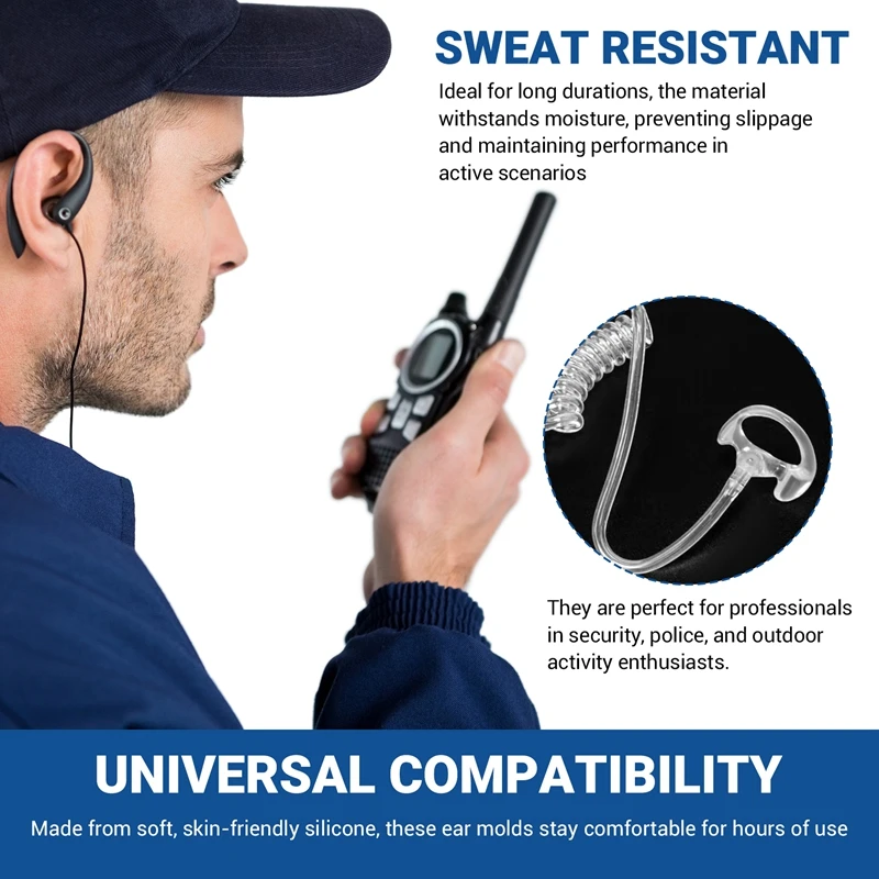 A73T 소프트 라디오 이어몰드 이어폰 인서트 교체 어쿠스틱 코일 튜브 오디오 키트 헤드폰 액세서리