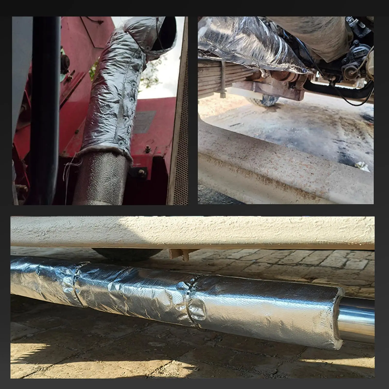 

Automotive Sound Deadening Material Automotive Fireproof Pad Pipe Heat Insulation Mat For Trucks Sedans SUVs RVs Mechanics