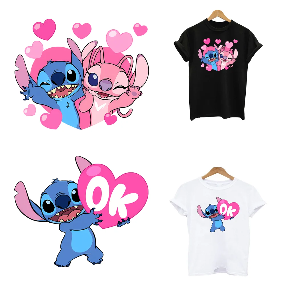 Wärmeklebende Thermotransfer-Thermoadhäsive Patches Kleidung Kinder zum Aufbügeln, schmelzbares T-Shirt, zum Aufbügeln, Aufkleber, Stich, Disney DIY