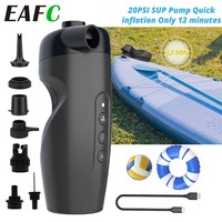 EAFC 20PSI Electric Inflation Pump Wireless Portable Outdoor Inflation Pump Air Inflator for SUP Stand Up Paddle Board Boat