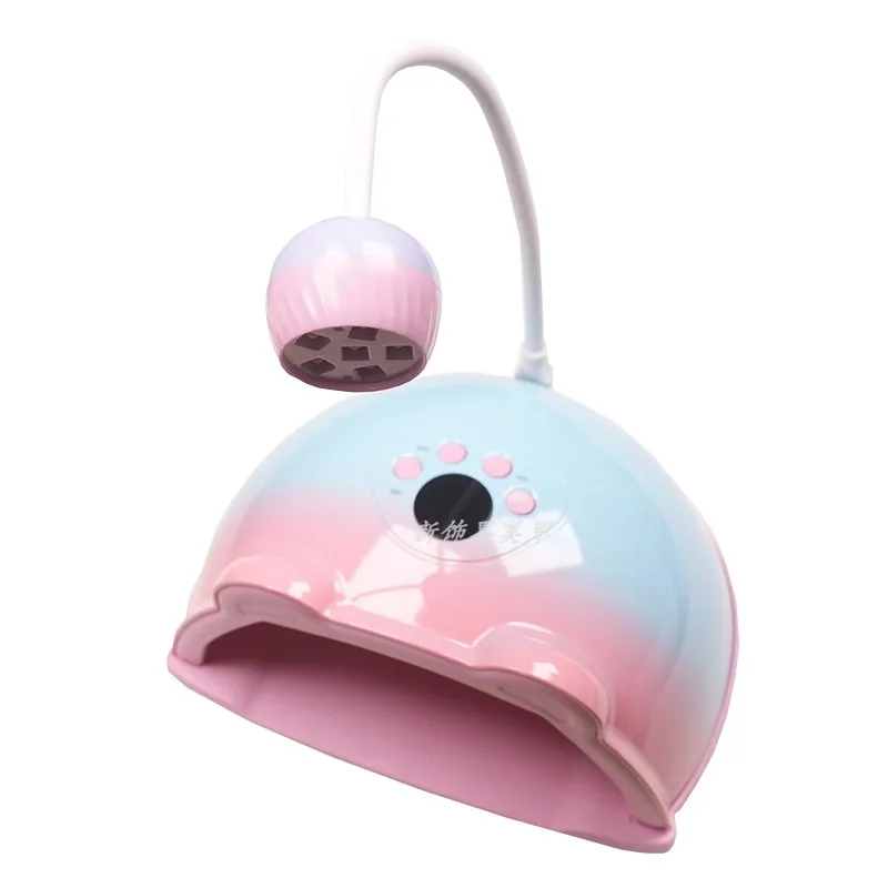 

Nail Art 2-in-1 Nail Art Phototherapy Machine Curing Light Sensing Not Black Hand Quick Drying Intelligent Nail Art Baking Light