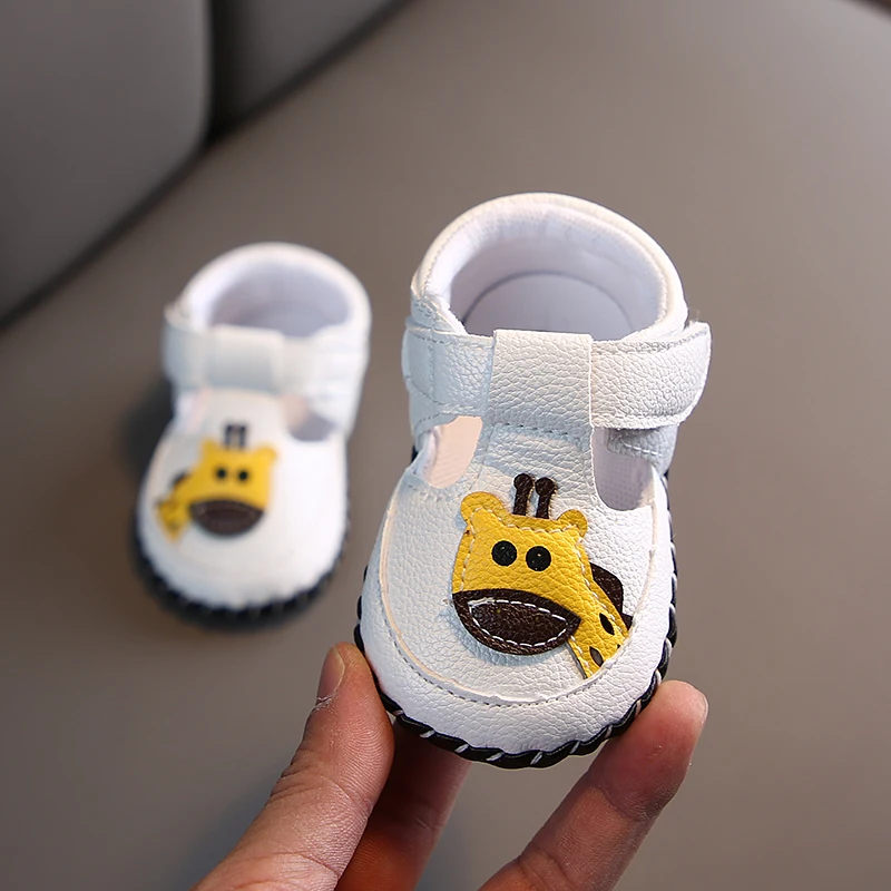 New Summer Cute Cartoon Baby Shoes For Boys 1 Yr Old Anti-Slip Hollow Design Shoes Sandals Toddler Soft Soled First Walkers 0-18