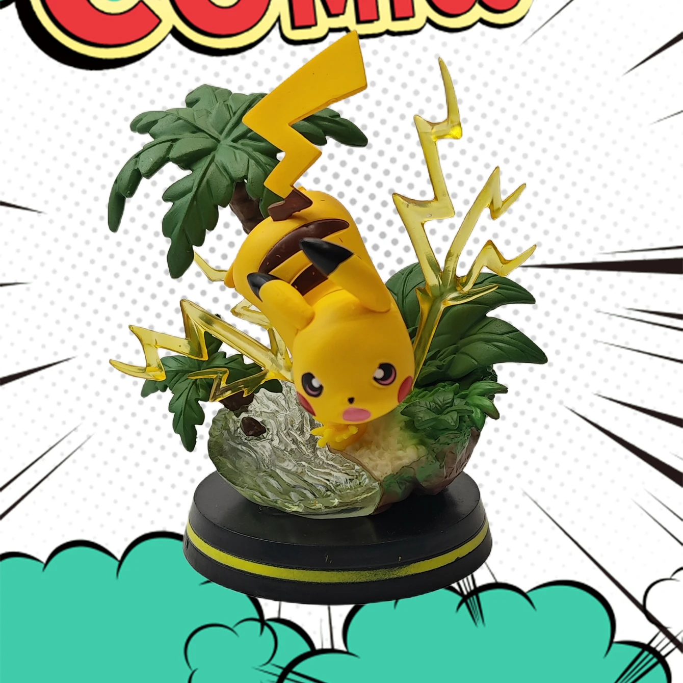 

Anime character toys, high-quality scenes, Pikachu PVC model ornaments, gifts
