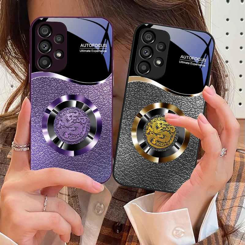 

Lucky Ring For Samsung Galaxy S10 4G S20 11E 30 S21 21 22 S24 Fe Pro S23 S25 Ultra 5G S9 Tempered Glass Phone Case