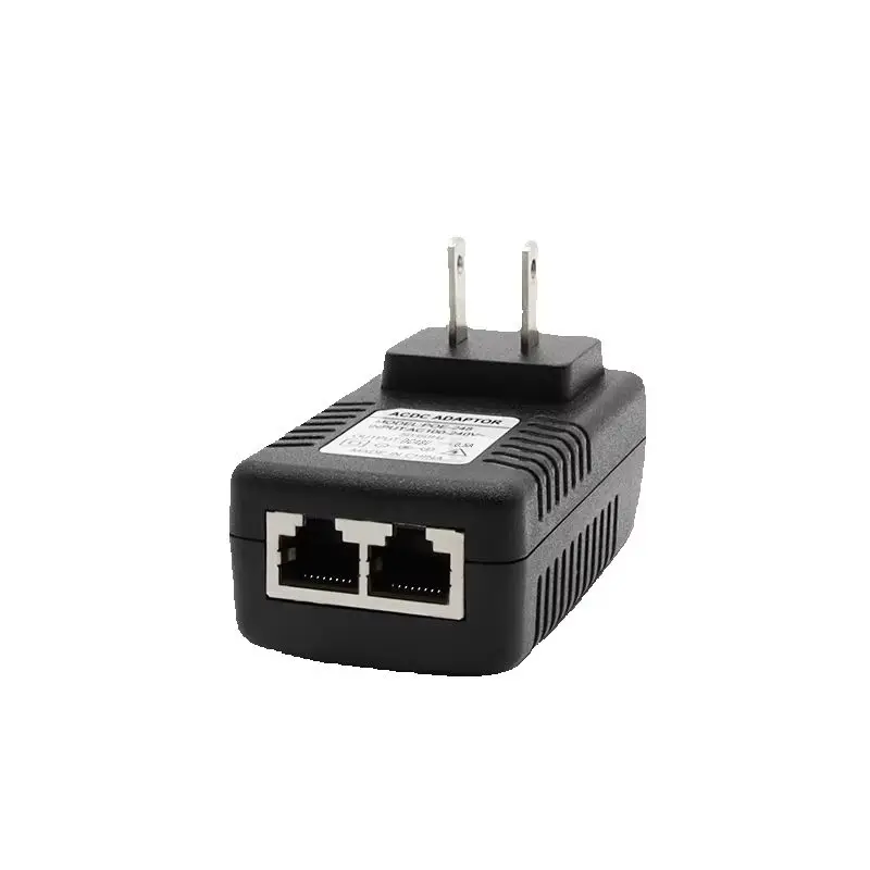 DC48V 0.5A 24W POE Power Supply Plug Injector Spliter For CCTV IP Camera Ethernet Switch Adapter