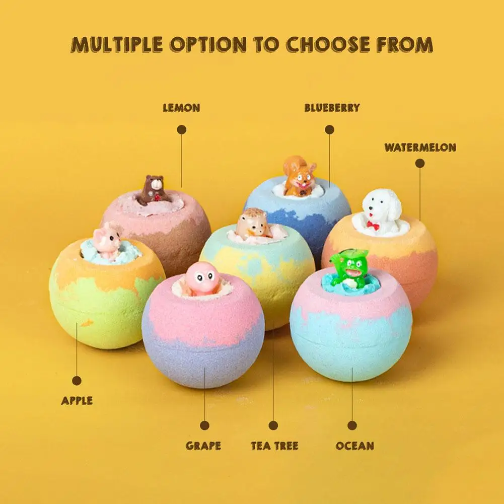 100G Natural Essential Oil Bath Bombs Bath Bombs for Kids with Surprise Toys Inside for Kids Boys and Girls Dropshipping - view 5