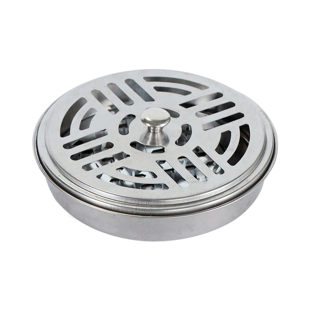 Stainless Steel Mosquito Coil tray Holder Household With Mosquito Coil Holder Metal Tray Anti-mosquito Home Hotel Durable Fire P