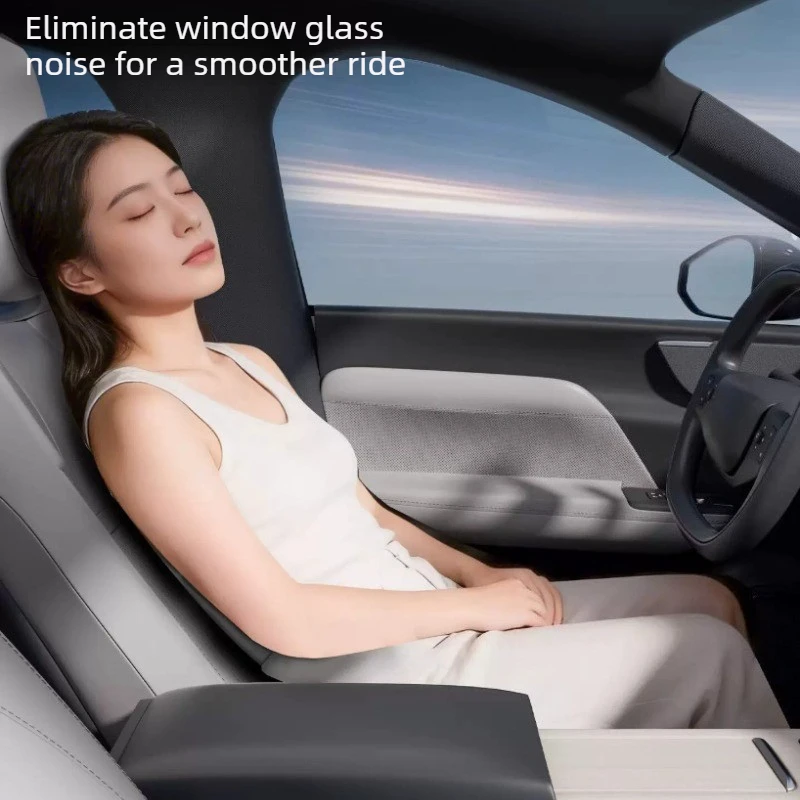 Car Window Soundproof Sealing Strips For Lincoln Nautilus Dustproof Windproof Noise-reducing Rubber Strips Automotive Interior