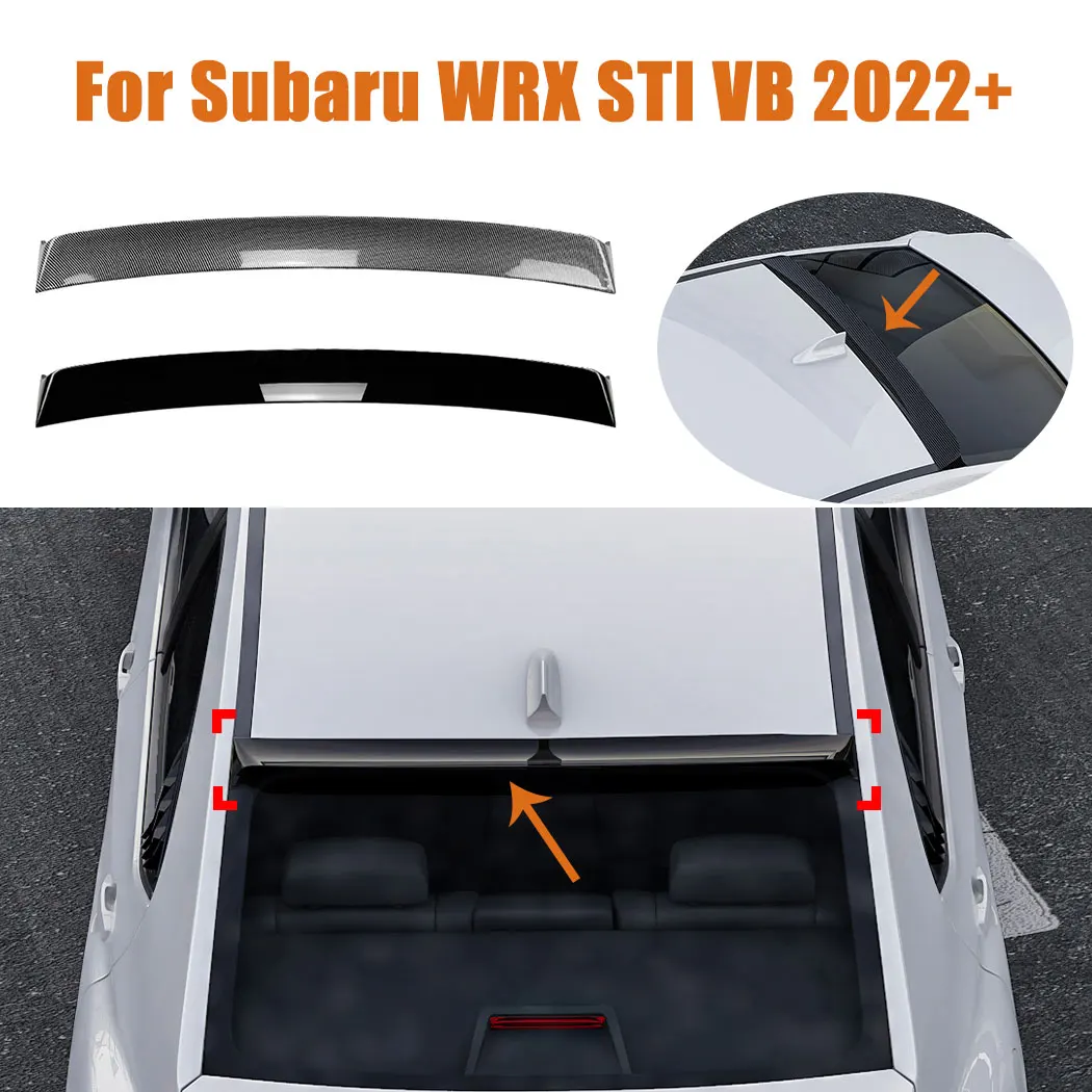 For Subaru WRX STI VB 2022+ Top Tail Wing Trunk Lip Spoiler Fixed Wind Wing Auto Accessories Exterior Guard Decoration Body Kits