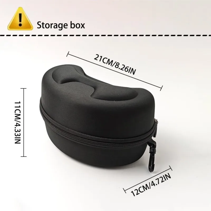 Water Resistant Eyewear Organizer Box, Portable Goggle Bag, Fit Ski Racing Motorcycle Sports Protective Glasses