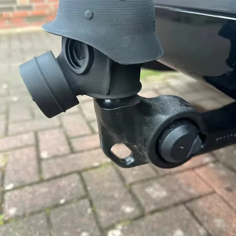 Trailer Hitch Cover Steel Helmet Gas Mask Trailer Hitch Ball Cover Prevent Receiver Tube From Rusting For CarTrailer Hitch Cover