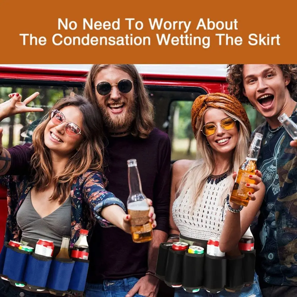 حزام البيرة، 6 عبوات من حامل حزام البيرة قابل للتعديل، حامل خصر بيرة أكسفورد للرجال والنساء #4