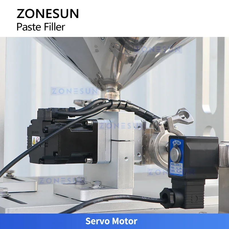 ZONESUN ZS-FS05 Automatic Paste Filler VFFS Sachet Sealing Machine Gear Pump Energy Gel Honey Liquid Packing Tool 2700bags/h